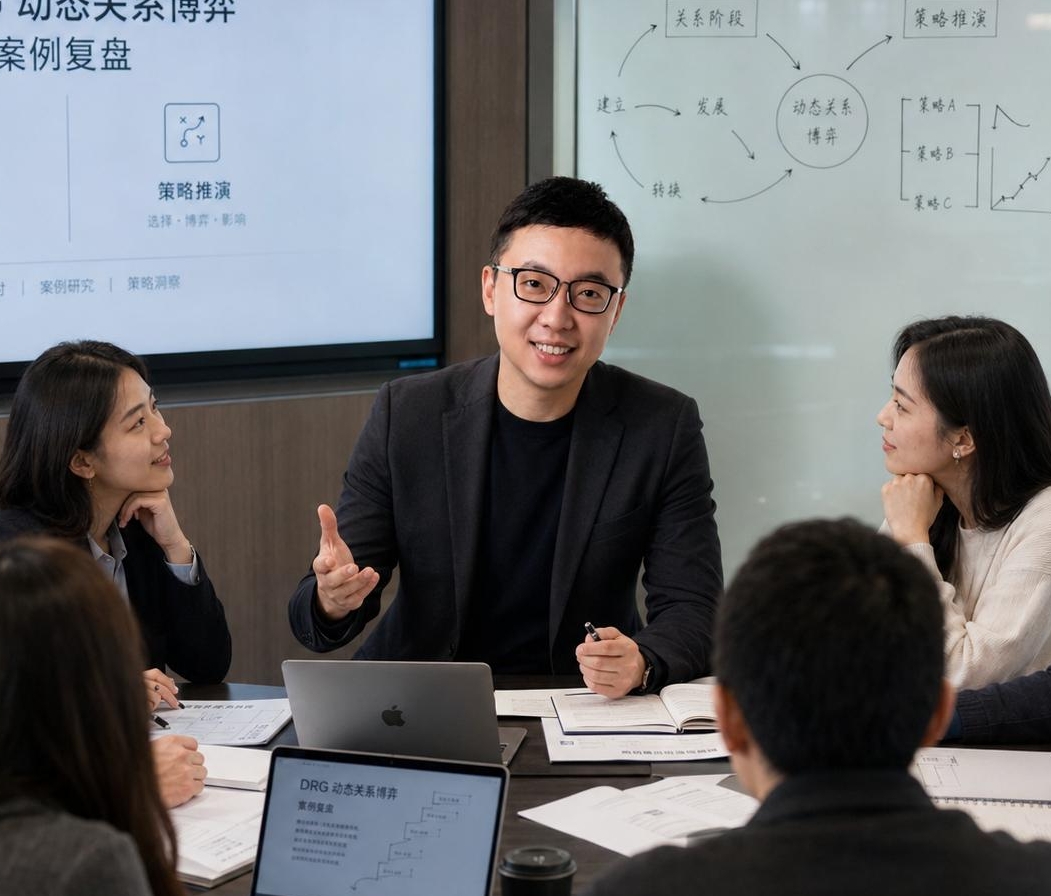 joney和同事参加动态关系博弈案例研讨会